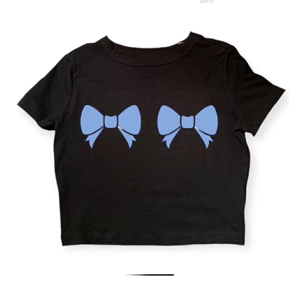 Coquette bow  crop top